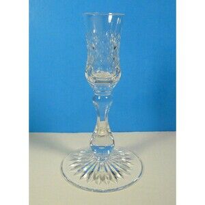 Thomas Webb Crystal 5.75" Candlestick Dennis Diamonds England